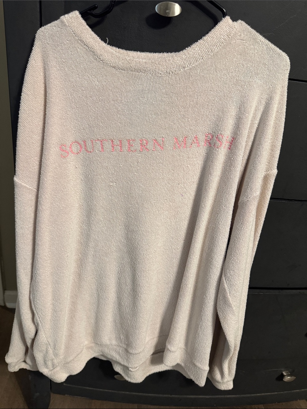 Southern Marsh Light Pink Scoop Neck Pullover Sweater
